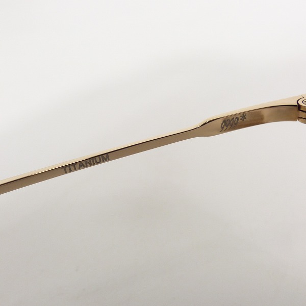 実際に弊社で買取させて頂いた999.9/フォーナインズ TITANIUM 眼鏡/アイウェア S-936Tの画像 4枚目