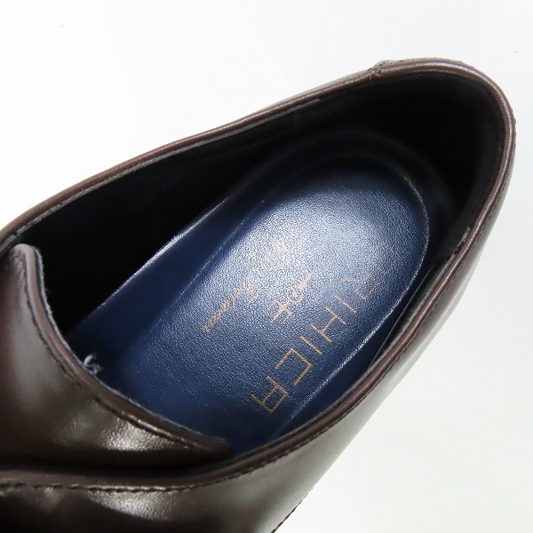 実際に弊社で買取させて頂いたORIHICA/オリヒカ プレーントゥ レザー ビジネスシューズ/25.5の画像 4枚目
