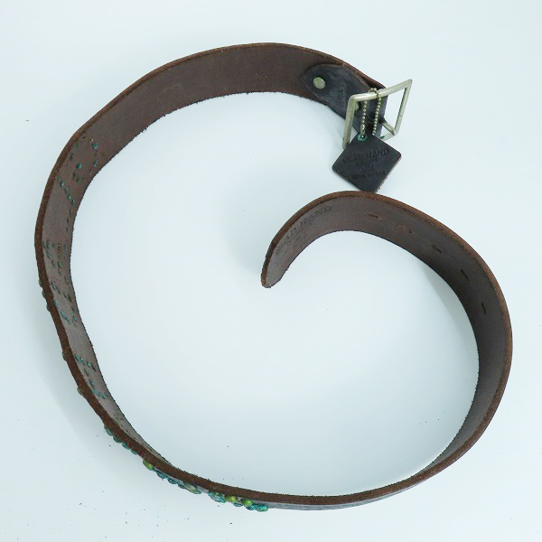 実際に弊社で買取させて頂いたGLAD HAND/グラッドハンド スタッズベルトHTC レザー オールドクロウ/34の画像 7枚目