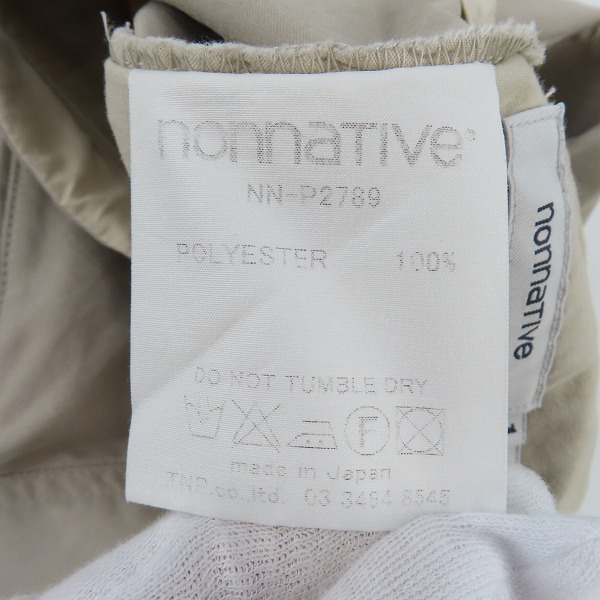 実際に弊社で買取させて頂いたnonnative×GRAMICCI/ノンネイティブ × グラミチ WISM イージーパンツ NN-P2789/1の画像 6枚目
