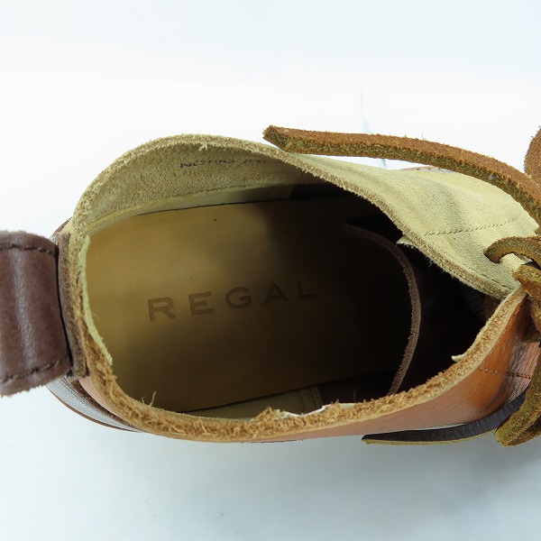実際に弊社で買取させて頂いたREGAL/リーガル スウェード切り替え チャッカーブーツ NC19G 56UR/24.5の画像 4枚目
