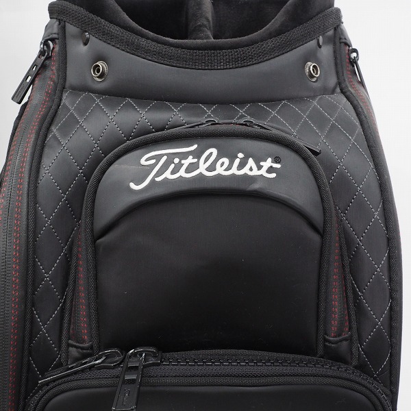 実際に弊社で買取させて頂いたTitleist/タイトリスト TB9SF9-BK ゴルフ 9.5型 5分割 ツアーキャディバッグ ブラックの画像 6枚目
