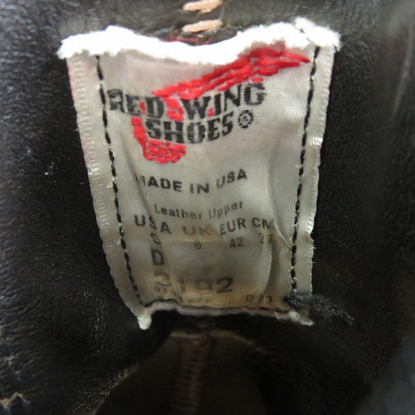 実際に弊社で買取させて頂いたRED WING/レッドウィング CLASSIC CHELSEA クラシック チェルシー ミュールスキナー3192 US9の画像 5枚目