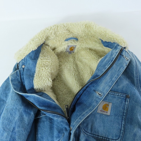 実際に弊社で買取させて頂いたCarhartt/カーハート 裏ボア デニムジャケット ワークジャケット Mの画像 2枚目