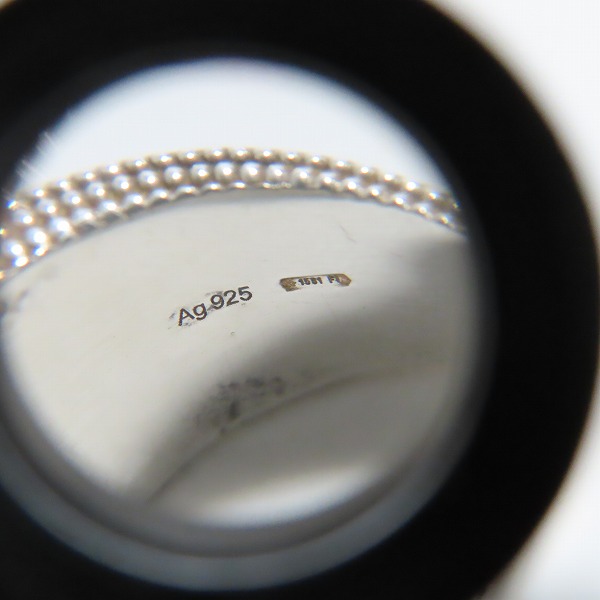 実際に弊社で買取させて頂いたGUCCI/グッチ インターロッキング Gリング/指輪/22-22.5号の画像 7枚目