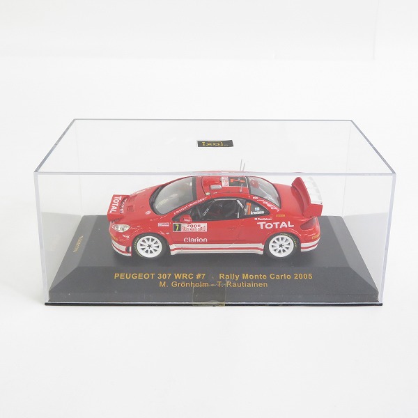 実際に弊社で買取させて頂いたixo/イクソ 1/43 PEUGEOT/プジョー 307 WRC モンテカルロラリー 2005 #7 RAM170 ミニカー
