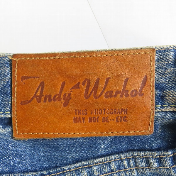 実際に弊社で買取させて頂いたHYSTERIC GLAMOUR× Andy Warhol/ヒステリックグラマー×アンディー ウォーホル ドル紙幣デニムパンツ 7AP-0014/34の画像 6枚目