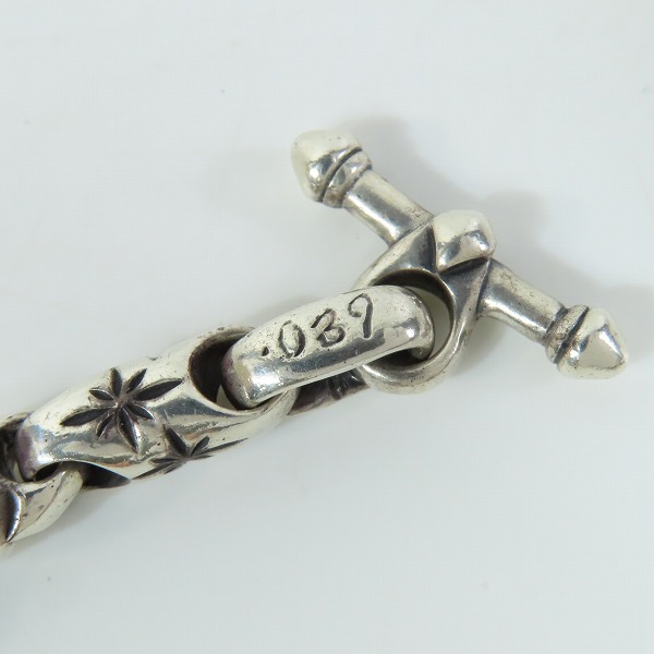 実際に弊社で買取させて頂いたBWL/BILL WALL LEATHER/ビルウォールレザー スカル ブレスレットの画像 8枚目