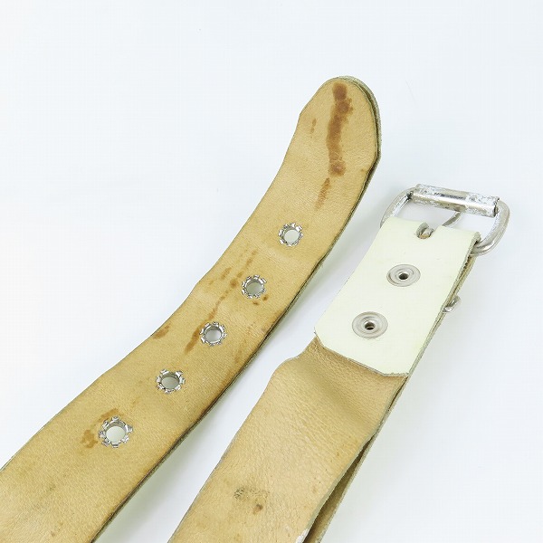 実際に弊社で買取させて頂いた 【難有り】Wendy's & foot the coacher/ウェンディズアンドフットザコーチャー スタッズ レザーベルト の画像 2枚目