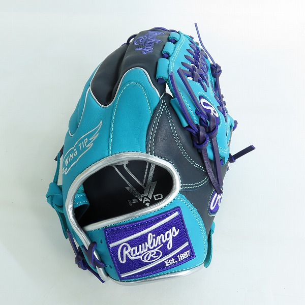 実際に弊社で買取させて頂いたRawlings/ローリングス HYPER TECH COLOR SYNC 軟式 オールラウンド 右投げ用 グローブ GR4HTCN55Wの画像 3枚目