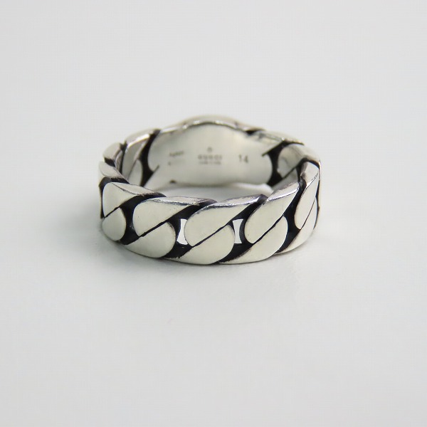 実際に弊社で買取させて頂いたGUCCI/グッチ インターロッキングG エナメル リング 701612 J8410 8414/13-13.5号の画像 3枚目