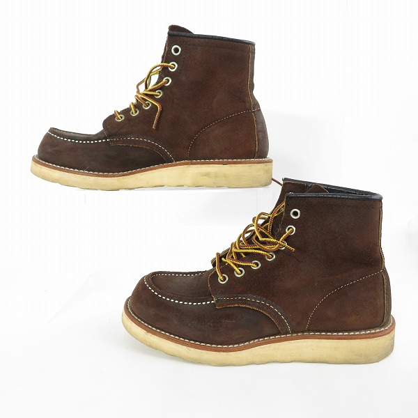 実際に弊社で買取させて頂いたRED WING/レッドウイング 8878 モックトゥーブーツ 4Dの画像 3枚目