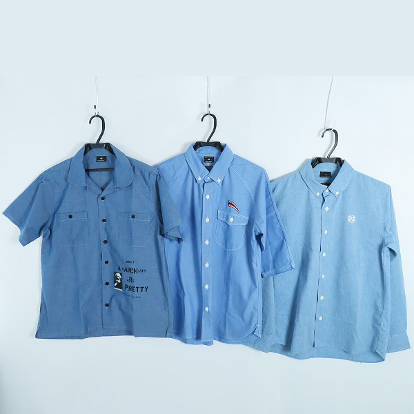 実際に弊社で買取させて頂いたBOUNTY HUNTER/バウンティーハンター 半袖/長袖 ボタンシャツ/ワークシャツ/3点セット