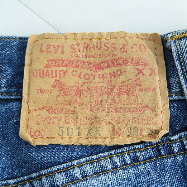 実際に弊社で買取させて頂いたLEVIS/リーバイス 501XX/555刻印/バレンシア工場  デニムパンツ/ジーンズ 501-0003 W33L36の画像 5枚目