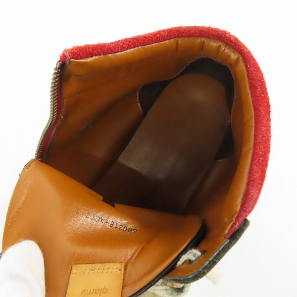 実際に弊社で買取させて頂いたglamb/グラム Horan mid sneakers ホーランミッドスニーカー/サイドジップ/GB0318-AC07/3の画像 4枚目