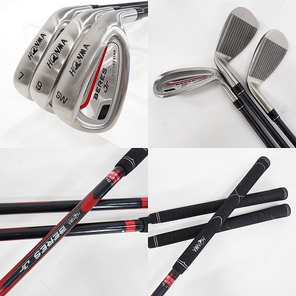 実際に弊社で買取させて頂いたHONMA/ホンマ BERES Jr/ベレス ジュニア 身長120cm～ ゴルフ7本セット キャディーバッグ付きの画像 3枚目