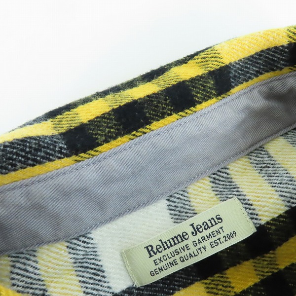 実際に弊社で買取させて頂いたJOURNAL STANDARD relumee jeans/ジャーナルスタンダード レリューム ジーンズ チェック ネルシャツ/Lの画像 4枚目