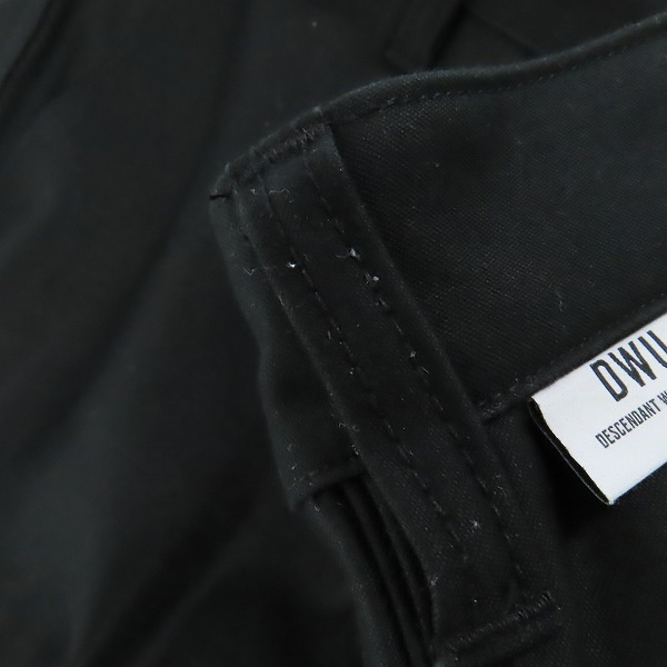 実際に弊社で買取させて頂いたDESCENDANT/ディセンダント Straight ワークパンツ ブラック/2の画像 9枚目