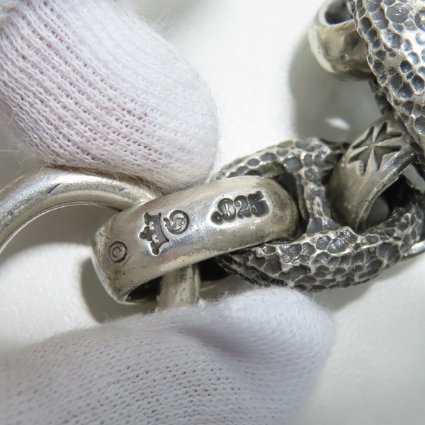 実際に弊社で買取させて頂いた【ギャラ付き】Gabor/ガボール 2ライオンヘッドリンクブレスレットの画像 5枚目