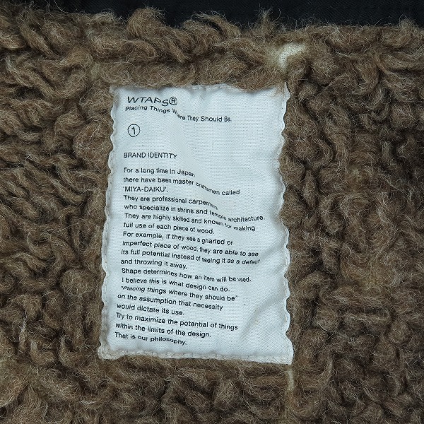 実際に弊社で買取させて頂いたWTAPS/ダブルタップス 14AW SNEAK M-65 ミリタリー ジャケット 142GWDT-JKM01S/1の画像 3枚目