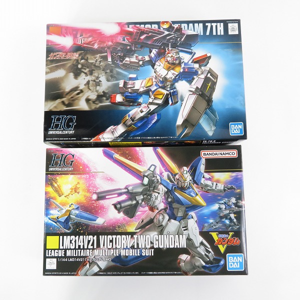 実際に弊社で買取させて頂いた【未組立】BANDAI/バンダイ HG 1/144 フルアーマーガンダム7号機/V2ガンダム 2点セット/ガンプラ