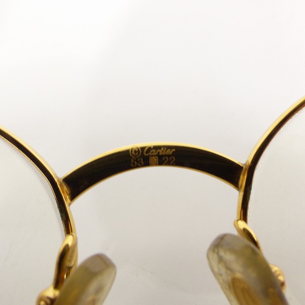 実際に弊社で買取させて頂いたCartier/カルティエ 眼鏡 メガネフレームの画像 4枚目