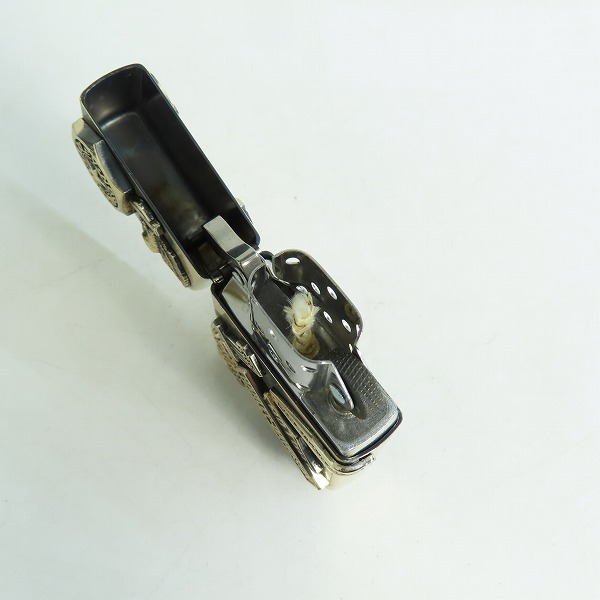 実際に弊社で買取させて頂いたZIPPO/ジッポー HARLEY-DAVIDSON/ハーレーダビッドソン MAKE METAL メイクメタル メタル貼り/1996年製の画像 5枚目