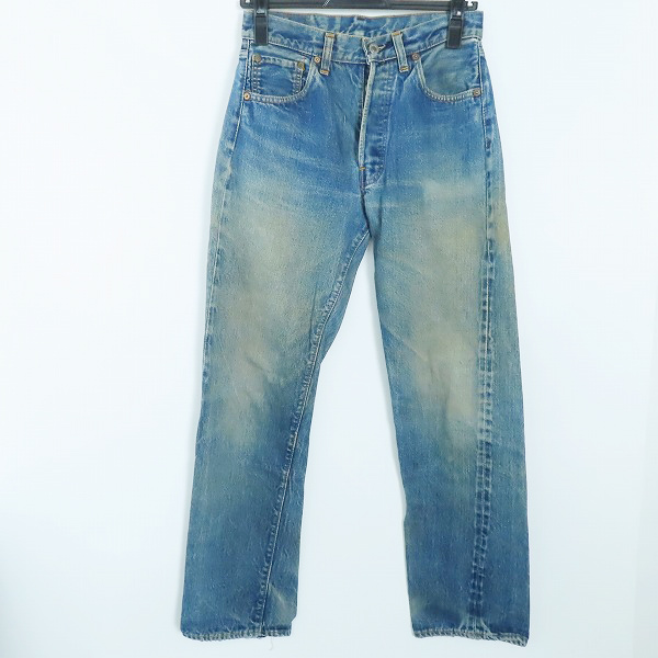 実際に弊社で買取させて頂いたLEVI'S/リーバイス 501 66前期 ボタン裏刻印6/点々/ビッグE ヴィンテージ/ビンテージ デニムパンツ