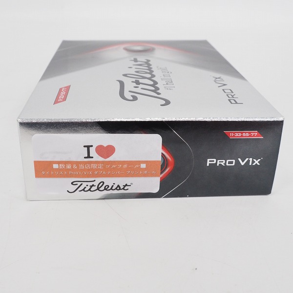 実際に弊社で買取させて頂いた【未使用/オウンネーム】Titleist/タイトリスト PRO V1x ゴルフボール ホワイト 1ダースの画像 3枚目