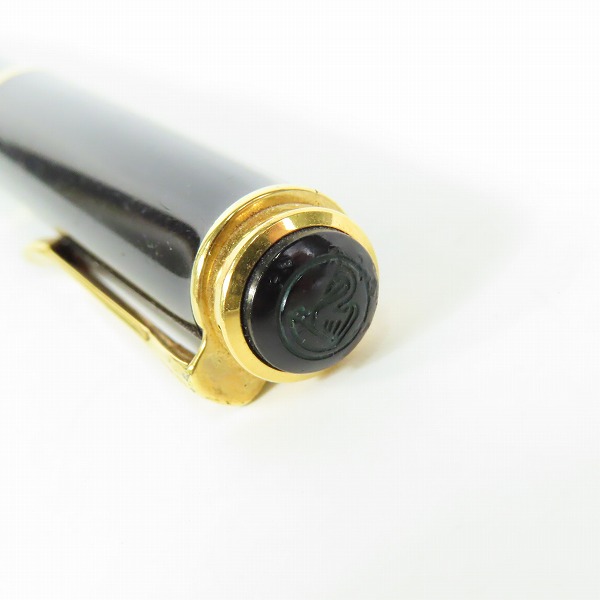 実際に弊社で買取させて頂いたPELIKAN/ペリカン SOUVERAN/スーベレーン 万年筆 ペン先14C-585 F グリーンストライプの画像 4枚目