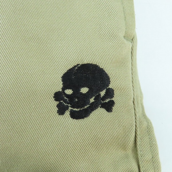 実際に弊社で買取させて頂いたBOUNTY HUNTER/バウンティーハンター チノパン ハーフパンツ スカル刺繍 34の画像 6枚目