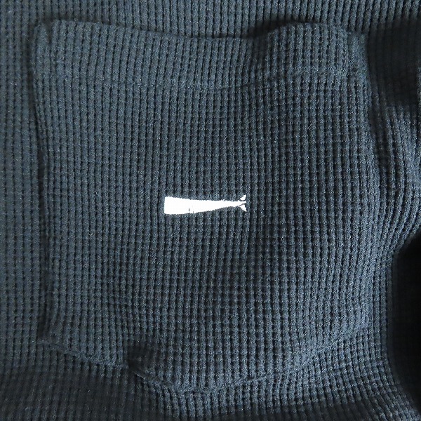 実際に弊社で買取させて頂いたDESCENDANT/ディセンダント 胸ポケット 長袖 サーマルカットソー ブラック/2の画像 3枚目