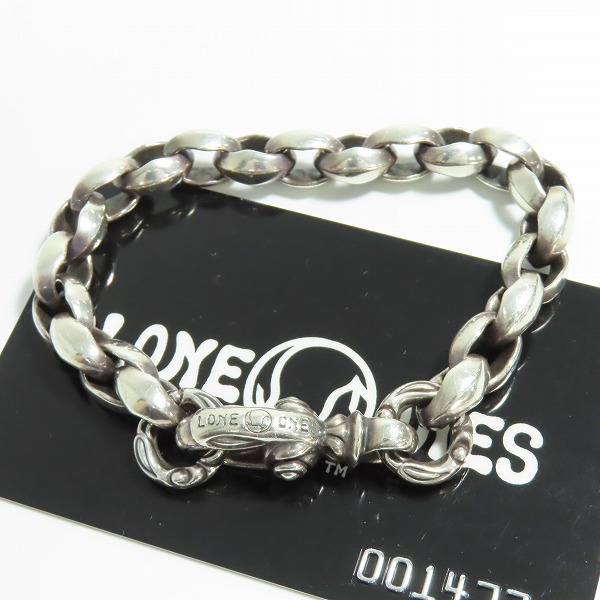 実際に弊社で買取させて頂いた【ギャラ付き】LONE ONES/ロンワンズ SILK LINK SMALL/シルクリンク スモール シルバーブレスレット MFB-0040S-CC-L