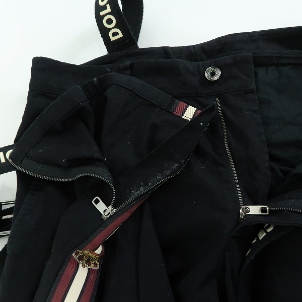 実際に弊社で買取させて頂いたDOLCE&GABBANA/ドルチェ＆ガッバーナ/ドルガバ サイドライン/裾ジップ/サスペンダー付き 総柄パンツ 46の画像 7枚目