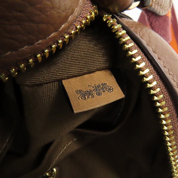 実際に弊社で買取させて頂いたCOACH/コーチ ショルダーバッグ ミニ ジェイミー カメラ バッグ シグネチャー ジャカード CO927の画像 6枚目