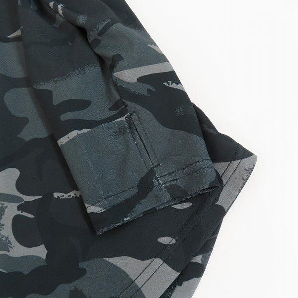 実際に弊社で買取させて頂いたF.C.Real Bristol/F.Cレアルブリストル 22SS/L/S TOP TOUR TEE 長袖 ロゴ プリント Tシャツ 迷彩 黒xグレー FCRB-220048/Lの画像 6枚目