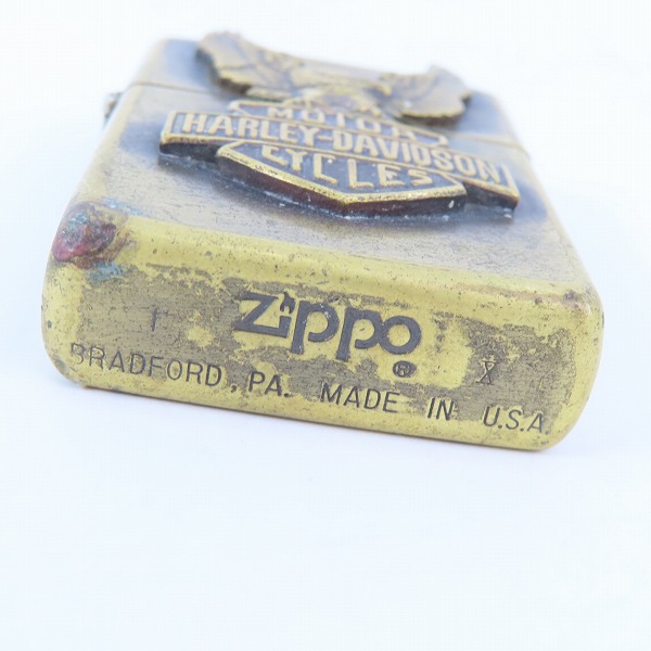 実際に弊社で買取させて頂いたZIPPO/ジッポー HARLEY-DAVIDSON/ハーレーダビッドソン イーグル メタル貼り 94年製の画像 3枚目