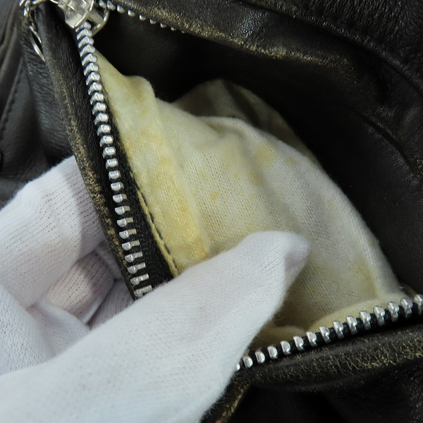 実際に弊社で買取させて頂いたPERFECTO by Schott/パーフェクト バイ ショット ダブルライダースジャケット/40の画像 4枚目