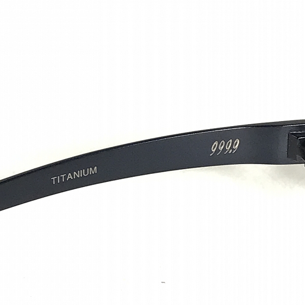 実際に弊社で買取させて頂いた999.9/フォーナインズ アイウェア/メガネフレーム S-821T の画像 5枚目