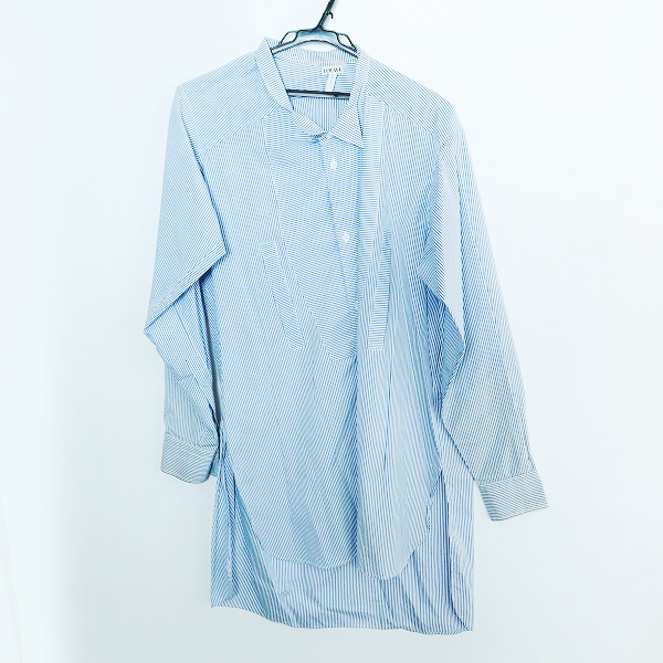 実際に弊社で買取させて頂いたLOEWE/ロエベ  ストライプ ウィングカラー タキシードシャツ H2279190UN/XXS