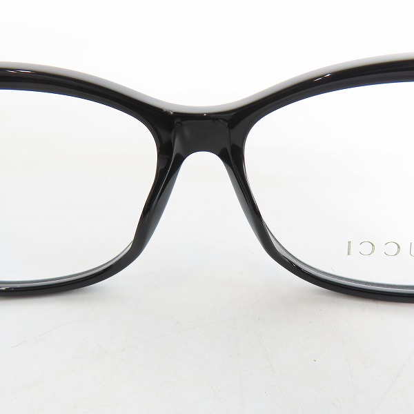 実際に弊社で買取させて頂いたGUCCI/グッチ メガネフレーム アイウェア GG0098O-001の画像 3枚目