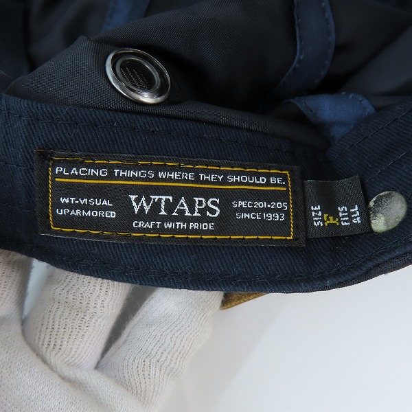 実際に弊社で買取させて頂いたWTAPS/ダブルタップス COMMANDER CAP コマンダーキャップ 162MYDT-HT01/Fの画像 6枚目