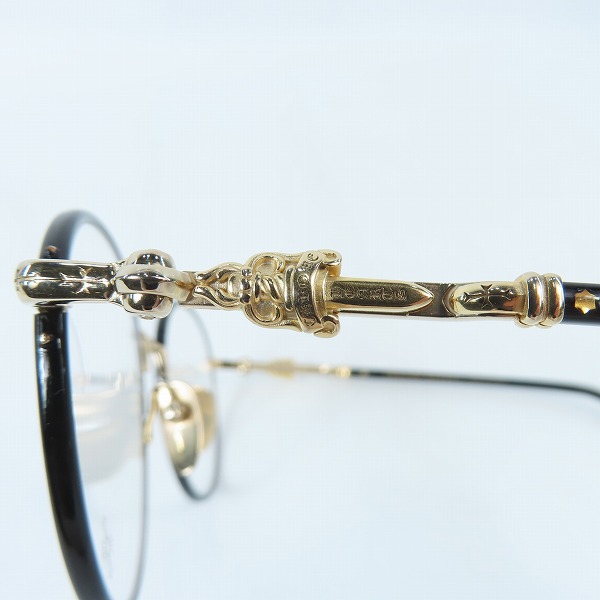 実際に弊社で買取させて頂いたCHROME HEARTS/クロムハーツ FIRKIN 眼鏡/メガネフレーム/アイウェア の画像 7枚目
