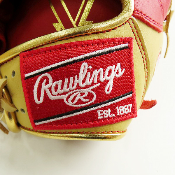 実際に弊社で買取させて頂いた【未使用】Rawlings/ローリングス HYPER TECH COLOR SYNC 軟式/内野手/右投げ用 グローブ GR4HTCN62の画像 4枚目