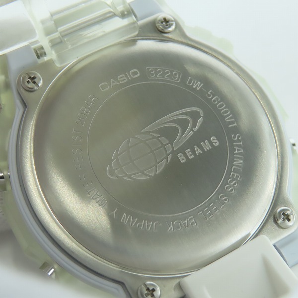 実際に弊社で買取させて頂いたBEAMS×G-SHOCK/ビームス×Gショック 別注 クレイジーパターン ホワイト DW-5600VTの画像 3枚目