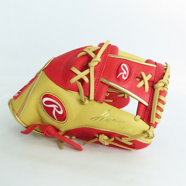 実際に弊社で買取させて頂いたRawlings/ローリングス HYPER TECH COLOR SYNC 軟式/内野手/右投げ用 グローブ GR4HTCN62の画像 1枚目