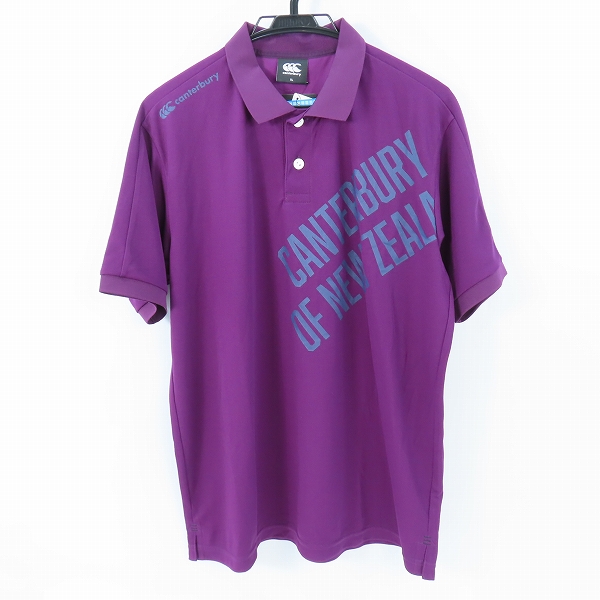 実際に弊社で買取させて頂いた【未使用】Canterbury/カンタベリー ポロシャツ パープル RA30373/XL