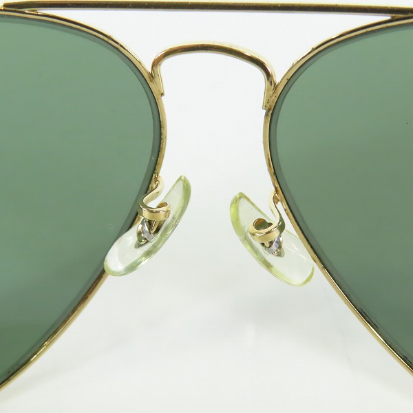 実際に弊社で買取させて頂いたRay-Ban/レイバン B&L/ボシュロム社製 ティアドロップ型 アイウェア/サングラス ゴールドの画像 3枚目