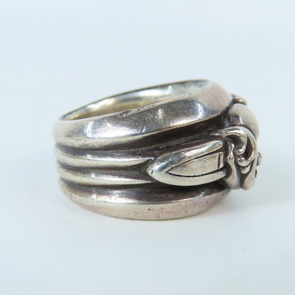 実際に弊社で買取させて頂いたCHROME HEARTS/クロムハーツ ハートダガー リング 21-22号の画像 4枚目