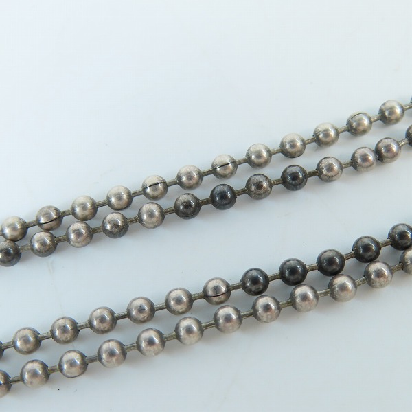 実際に弊社で買取させて頂いたCHROME HEARTS/クロムハーツ カットアウトクロスダガードッグタグ ペンダント/純正 ボールチェーンネックレスの画像 6枚目